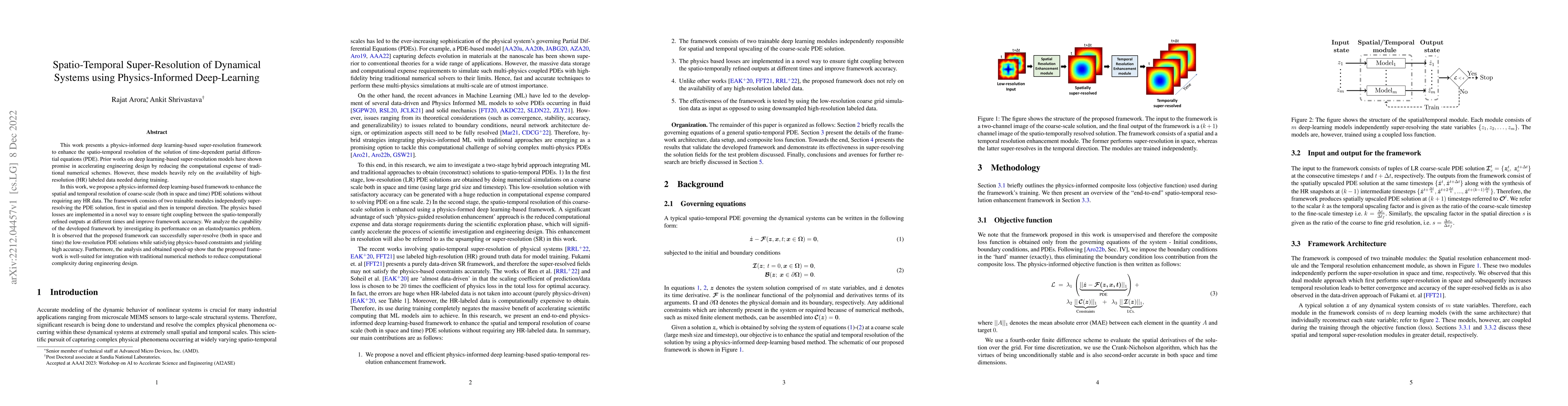 Thumbnail for Spatio-Temporal Super-Resolution of Dynamical Systems using
  Physics-Informed Deep-Learning