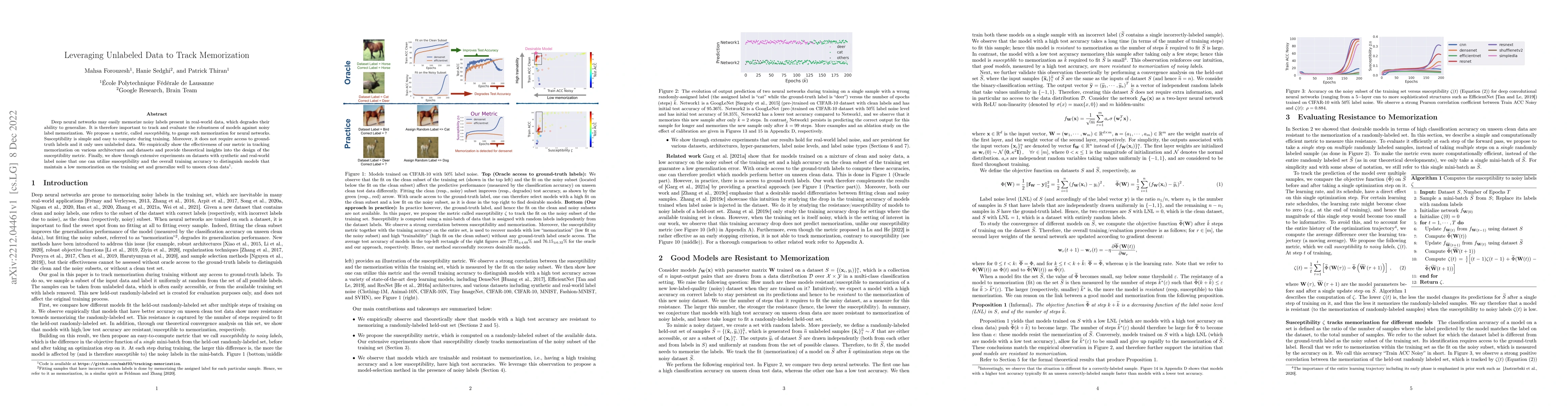 Thumbnail for Leveraging Unlabeled Data to Track Memorization