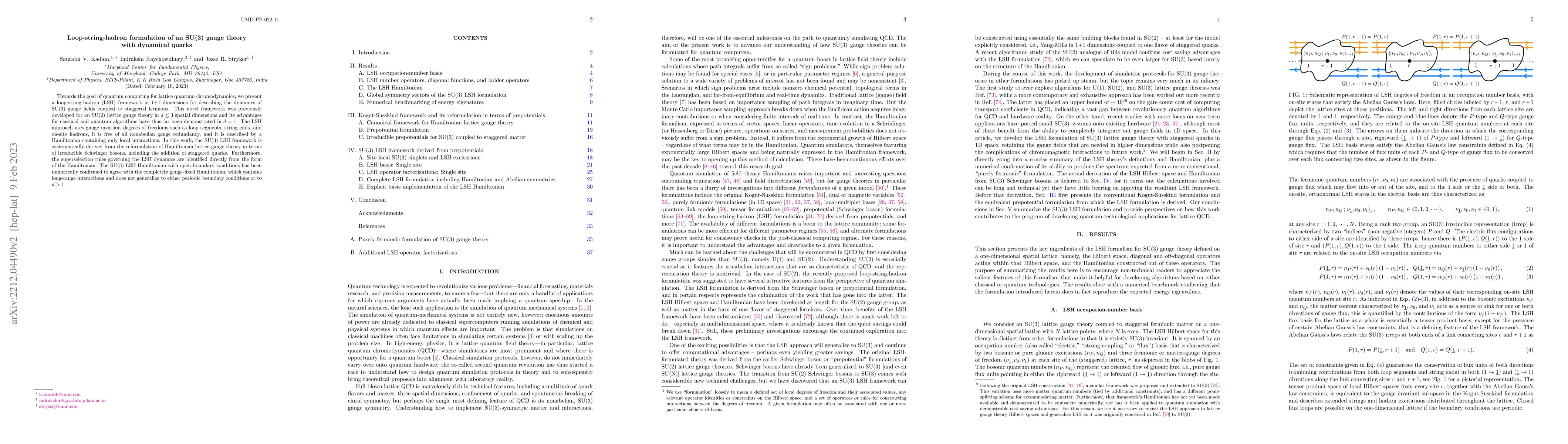 Thumbnail for Loop-string-hadron formulation of an SU(3) gauge theory with dynamical
  quarks