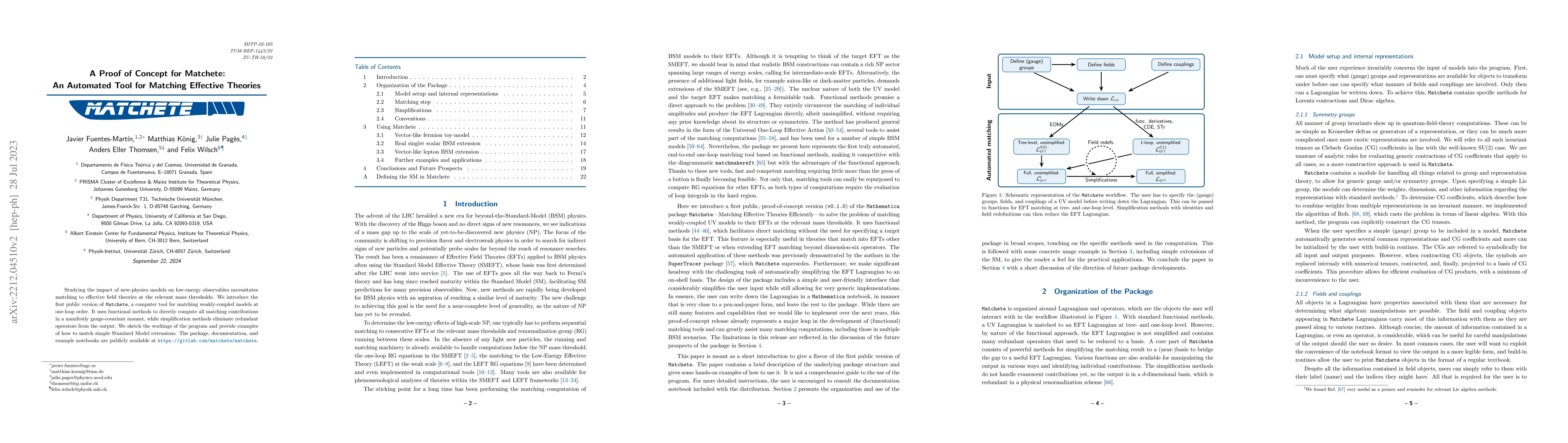 Thumbnail for A Proof of Concept for Matchete: An Automated Tool for Matching
  Effective Theories