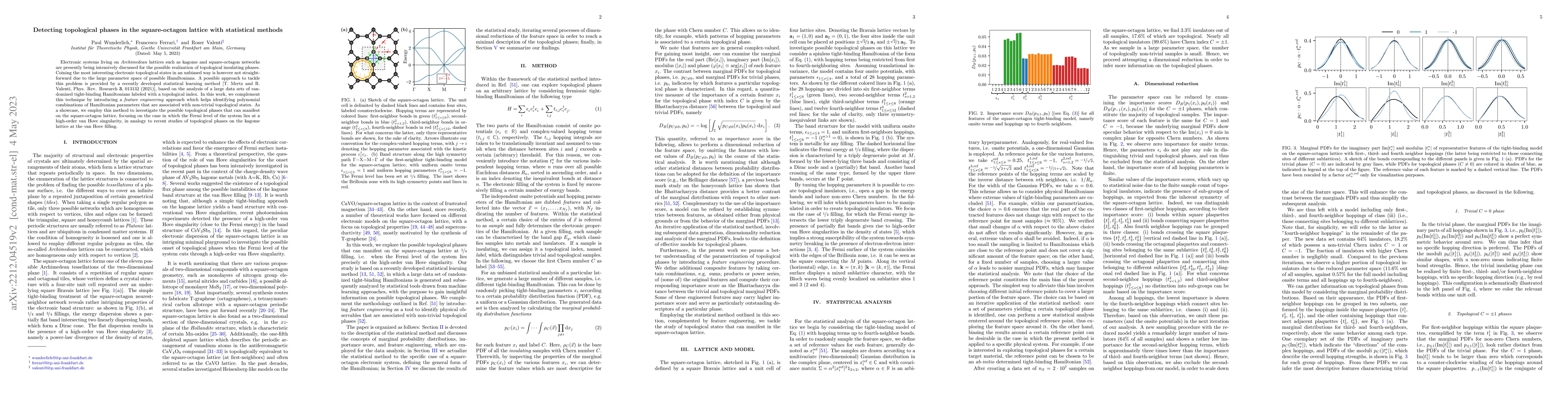 Thumbnail for Detecting topological phases in the square-octagon lattice with
  statistical methods