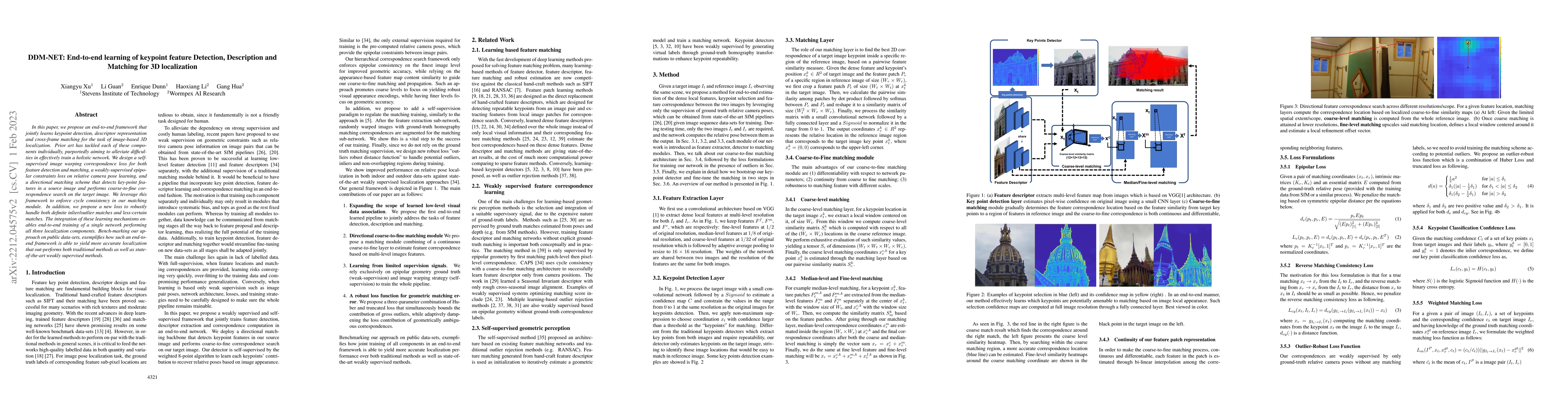 Thumbnail for DDM-NET: End-to-end learning of keypoint feature Detection, Description
  and Matching for 3D localization