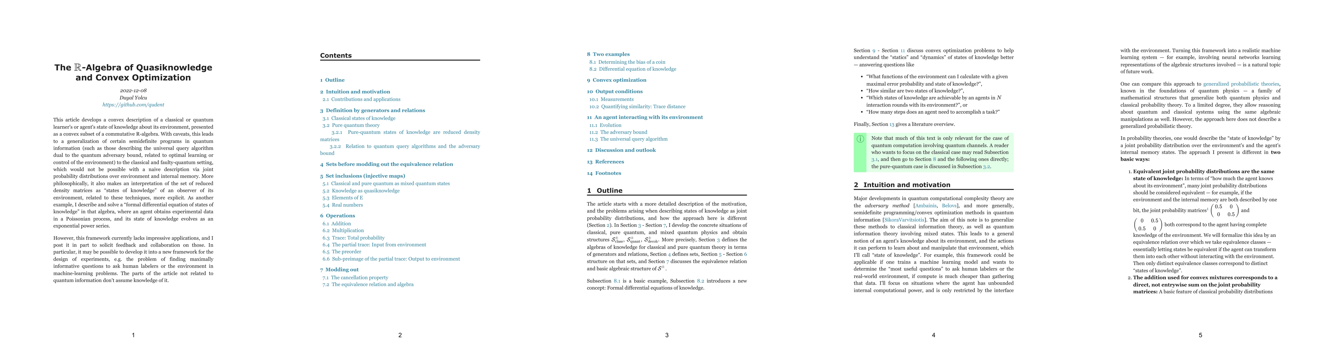Thumbnail for The R-algebra of Quasiknowledge and Convex Optimization