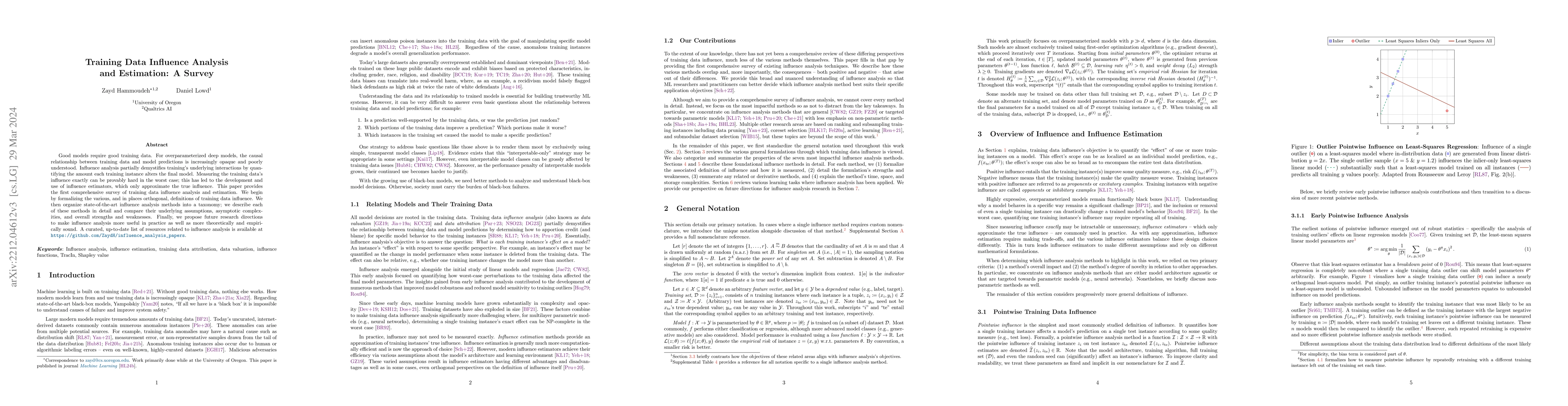 Thumbnail for Training Data Influence Analysis and Estimation: A Survey