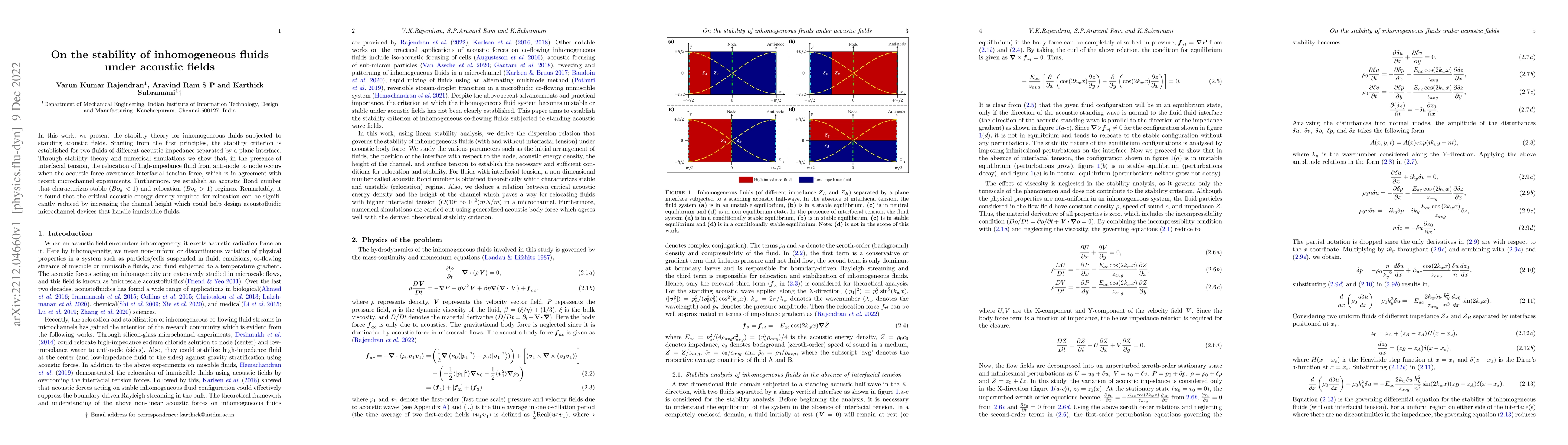Thumbnail for On the stability of inhomogeneous fluids under acoustic fields
