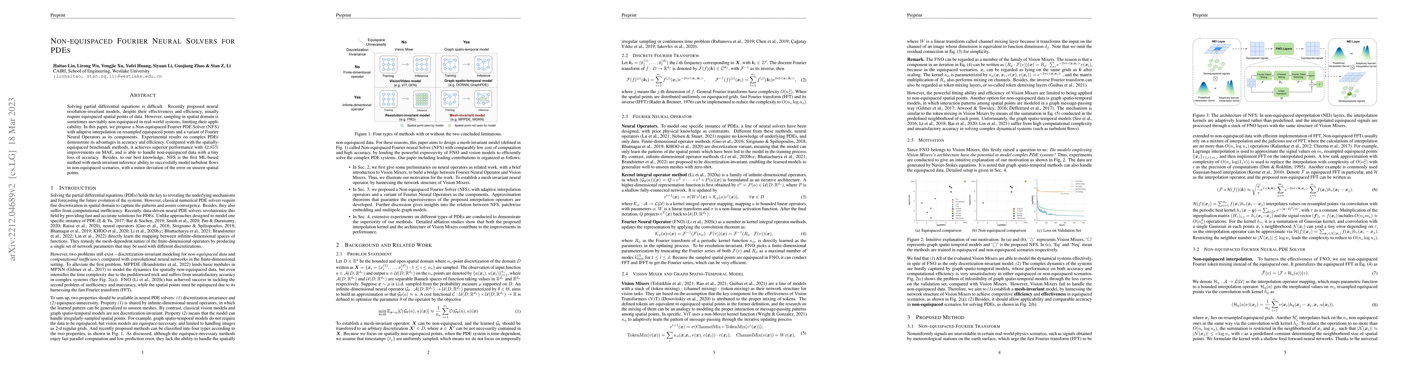 Thumbnail for Non-equispaced Fourier Neural Solvers for PDEs