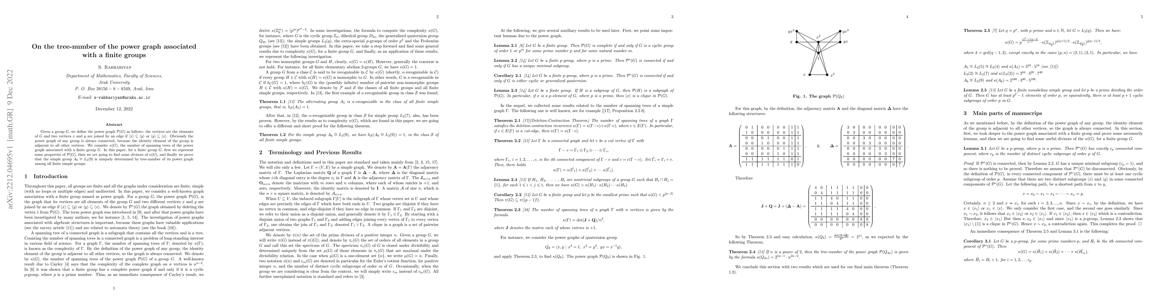 Thumbnail for On the tree-number of the power graph associated with a finite groups