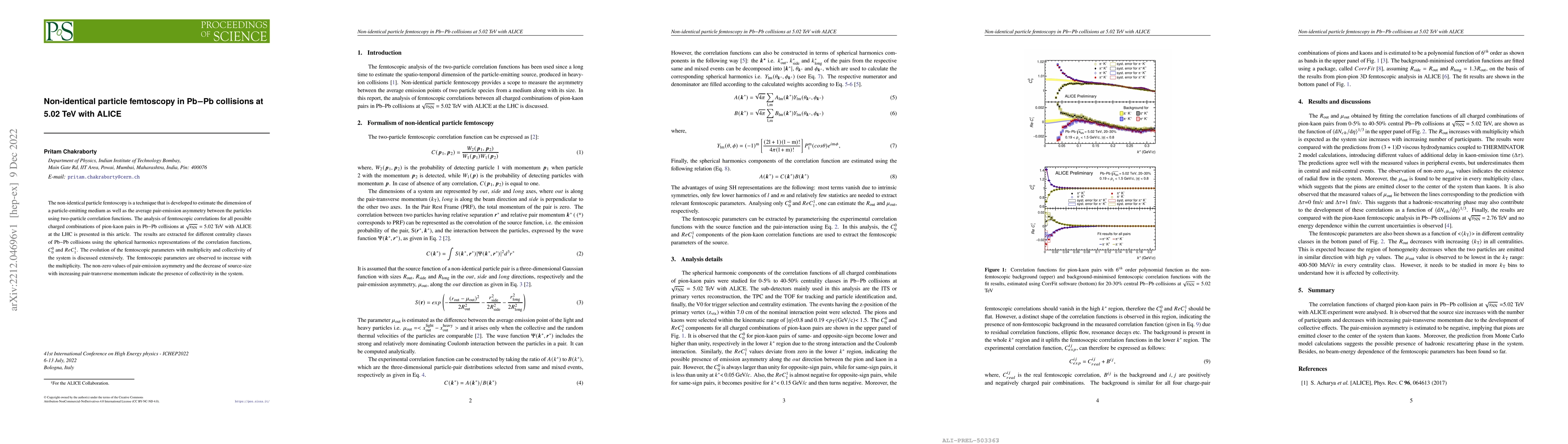 Thumbnail for Non-identical particle femtoscopy in Pb--Pb collisions at 5.02 TeV with
  ALICE