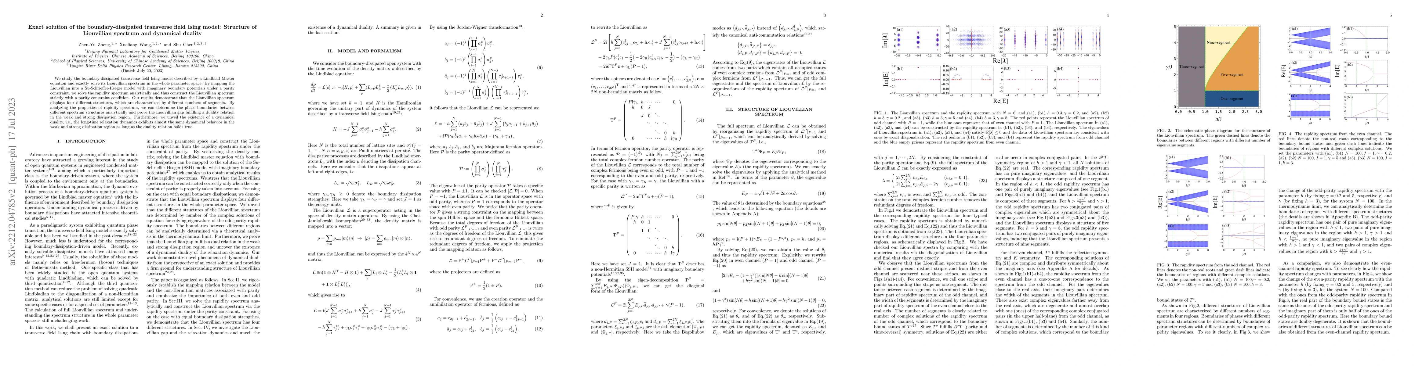 Thumbnail for Exact solution of the boundary-dissipated transverse field Ising model:
  Structure of Liouvillian spectrum and dynamical duality