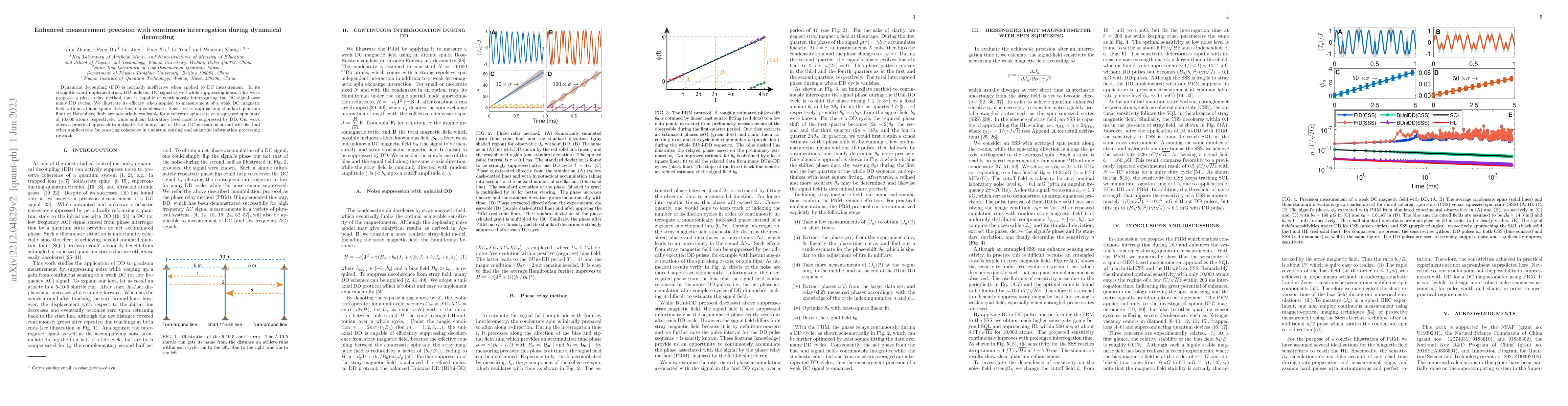 Thumbnail for Enhanced measurement precision with continuous interrogation during
  dynamical decoupling