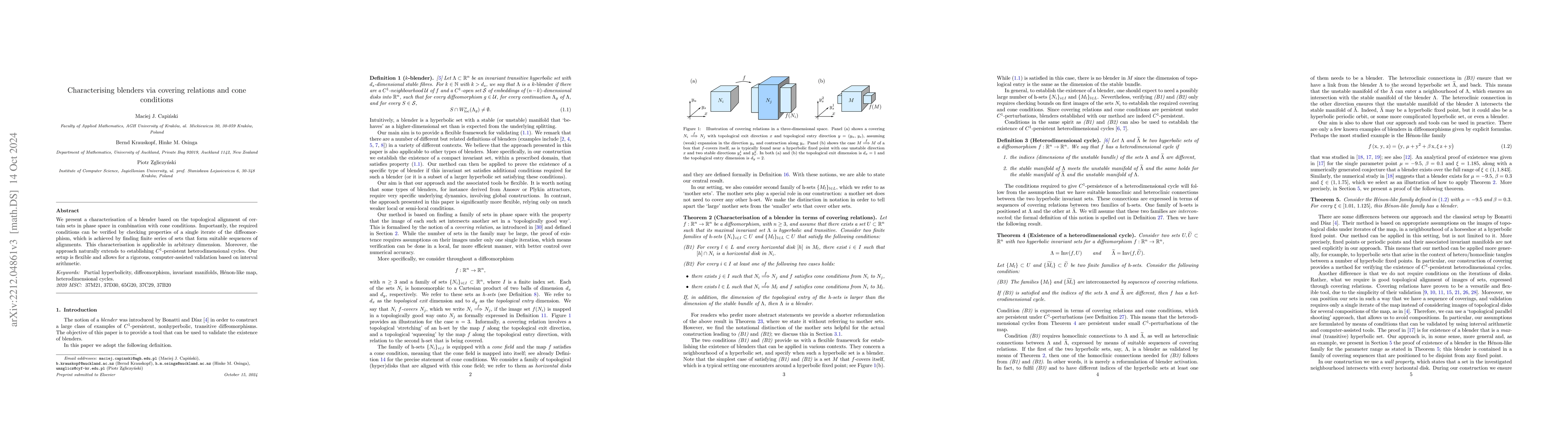 Thumbnail for Characterising blenders via covering relations and cone conditions