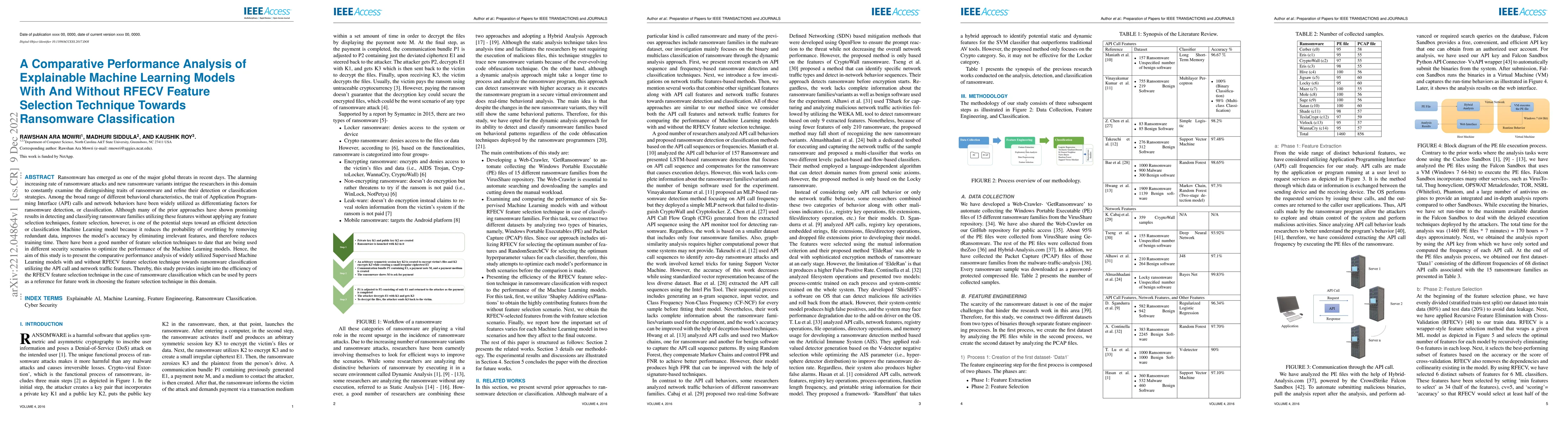 Thumbnail for A Comparative Performance Analysis of Explainable Machine Learning
  Models With And Without RFECV Feature Selection Technique Towards Ransomware
  Classification