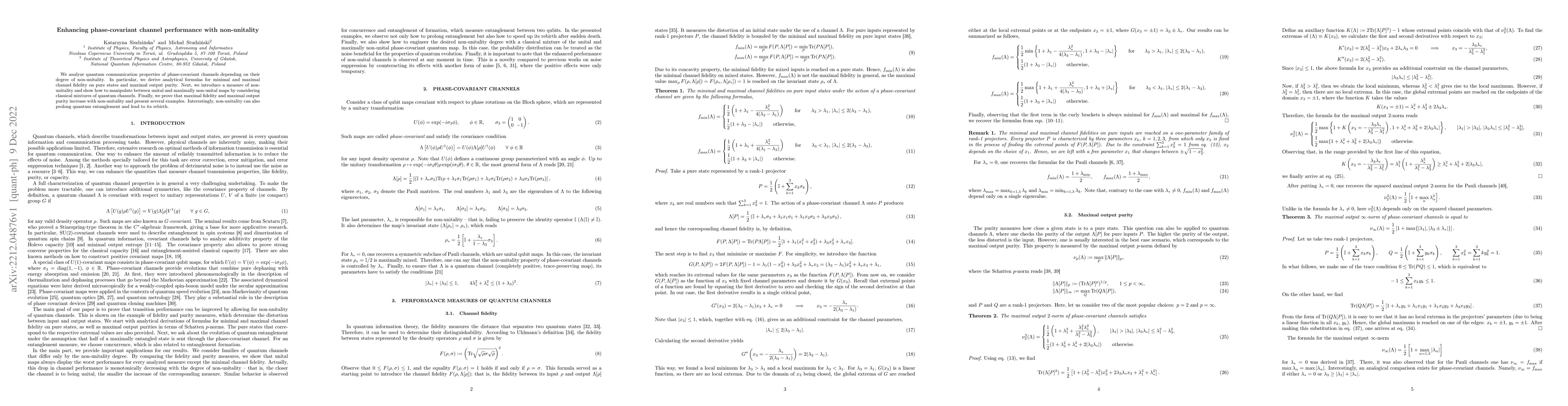 Thumbnail for Enhancing phase-covariant channel performance with non-unitality