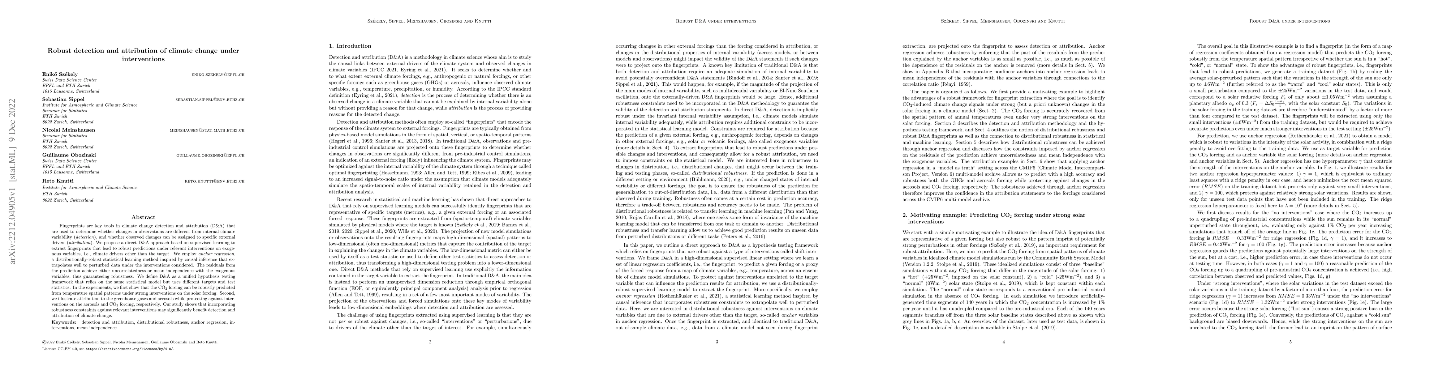 Thumbnail for Robust detection and attribution of climate change under interventions