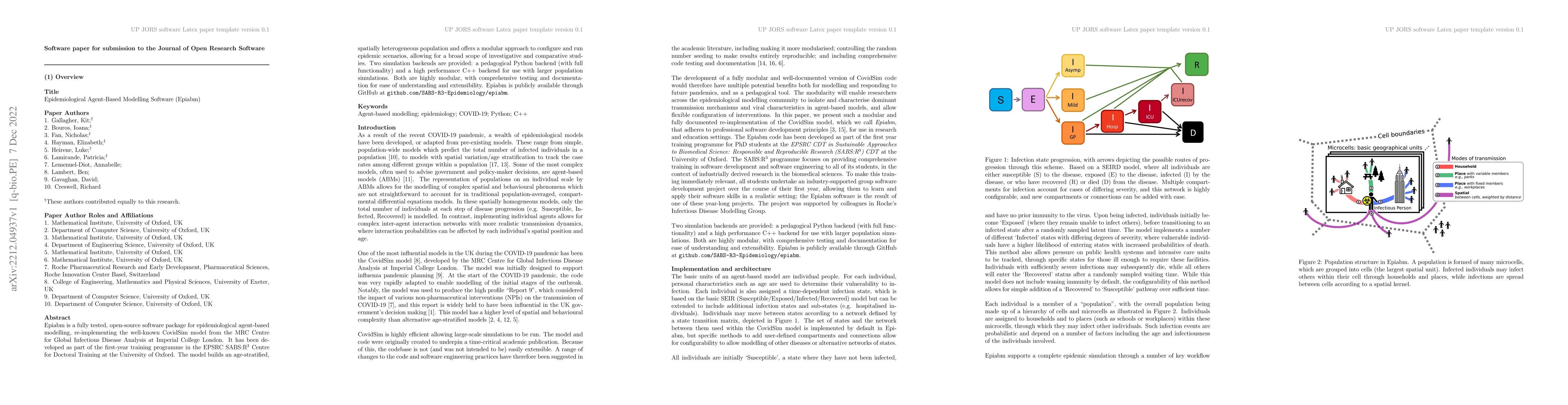 Thumbnail for Epidemiological Agent-Based Modelling Software (Epiabm)