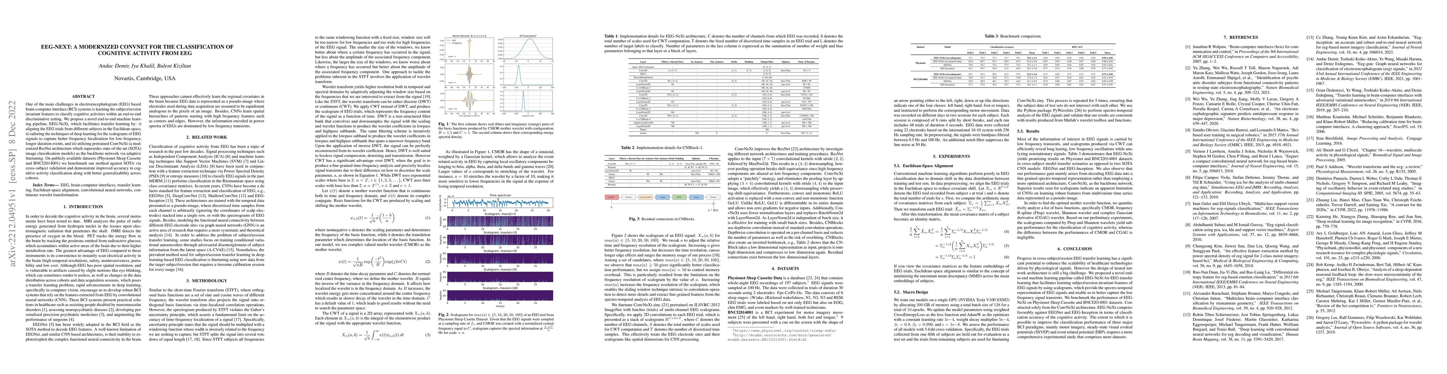 Thumbnail for EEG-NeXt: A Modernized ConvNet for The Classification of Cognitive
  Activity from EEG