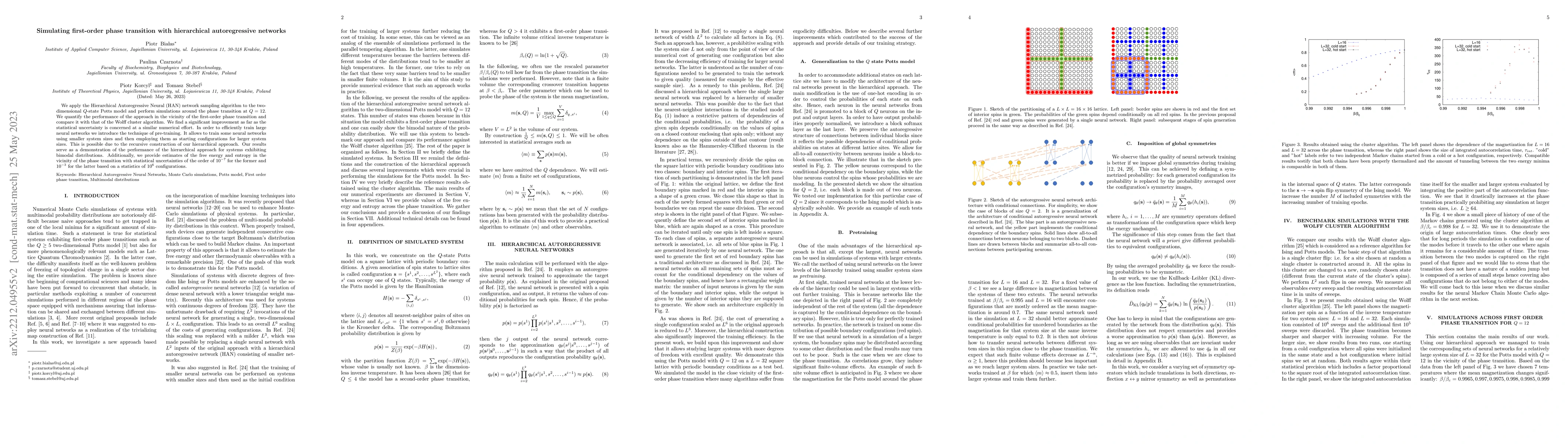 Thumbnail for Simulating first-order phase transition with hierarchical autoregressive
  networks