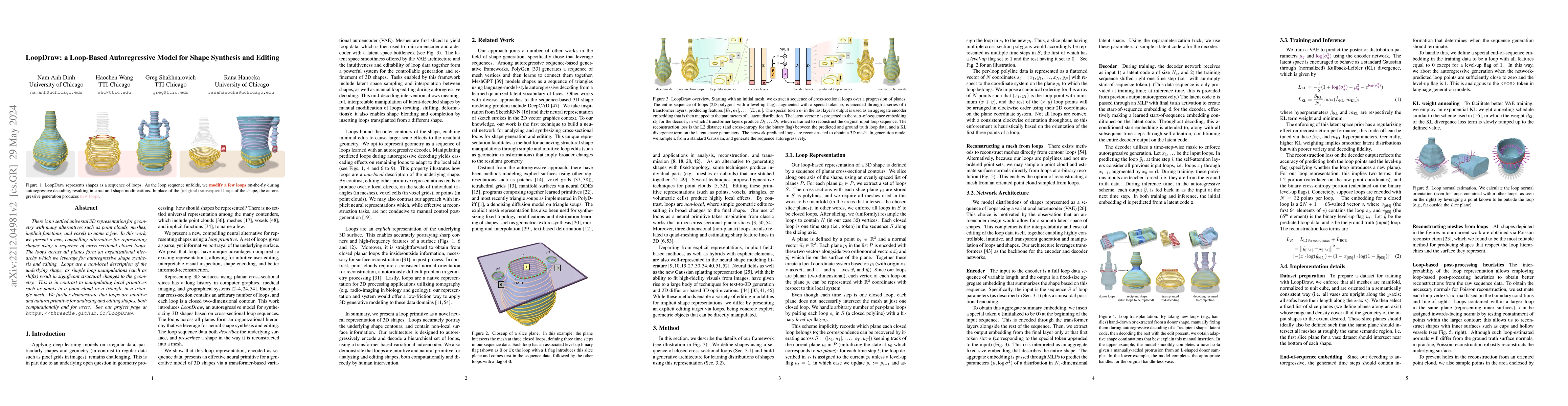 Thumbnail for LoopDraw: a Loop-Based Autoregressive Model for Shape Synthesis and
  Editing