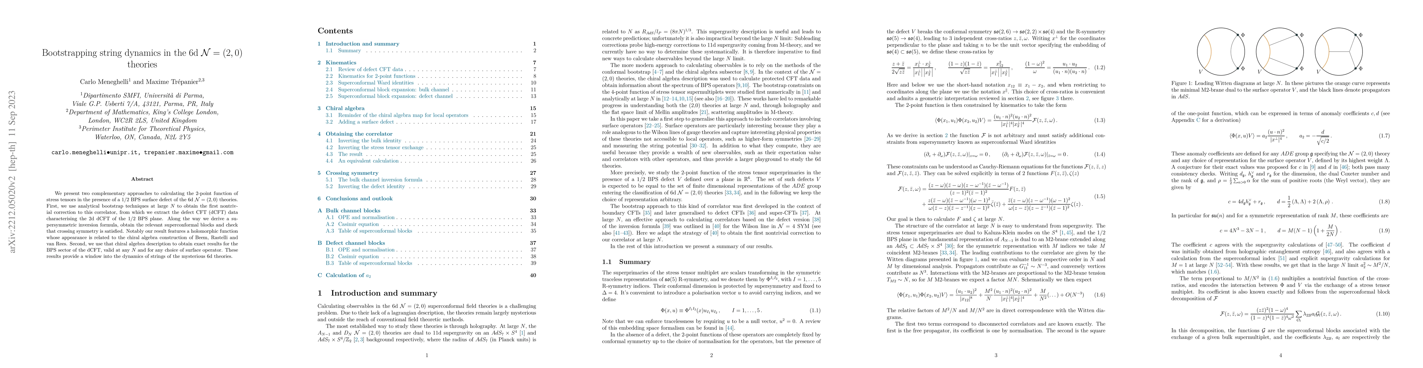 Thumbnail for Bootstrapping string dynamics in the 6d $\mathcal{N} = (2, 0)$ theories
