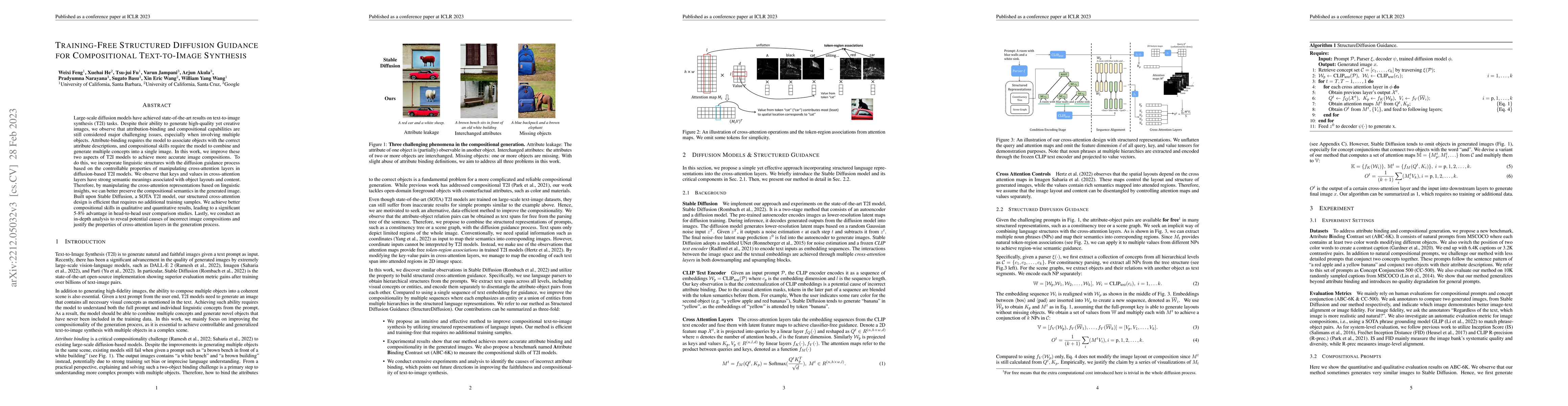 Thumbnail for Training-Free Structured Diffusion Guidance for Compositional
  Text-to-Image Synthesis