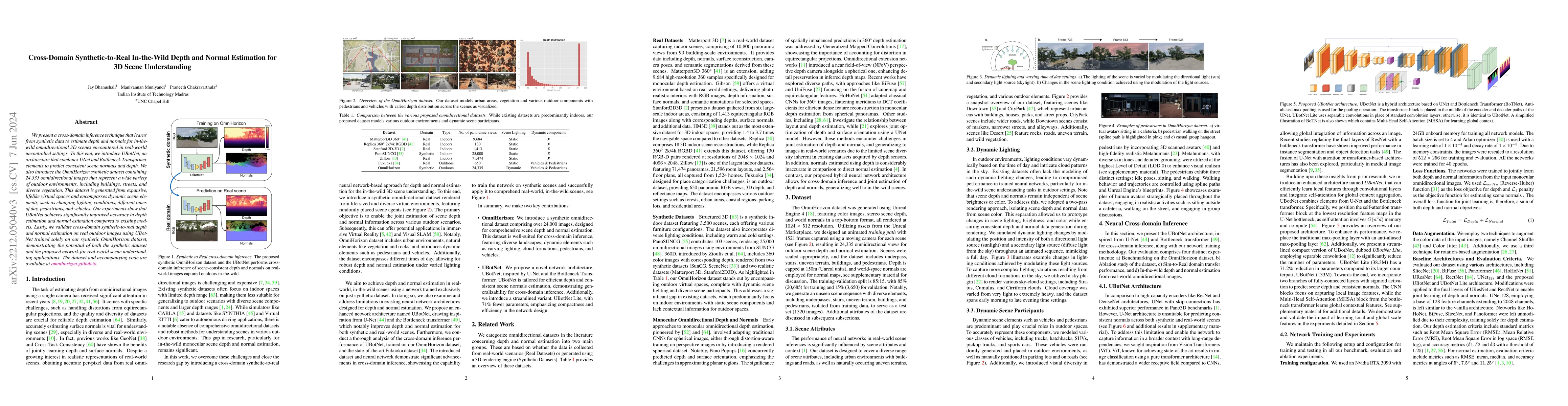 Thumbnail for Cross-Domain Synthetic-to-Real In-the-Wild Depth and Normal Estimation
  for 3D Scene Understanding