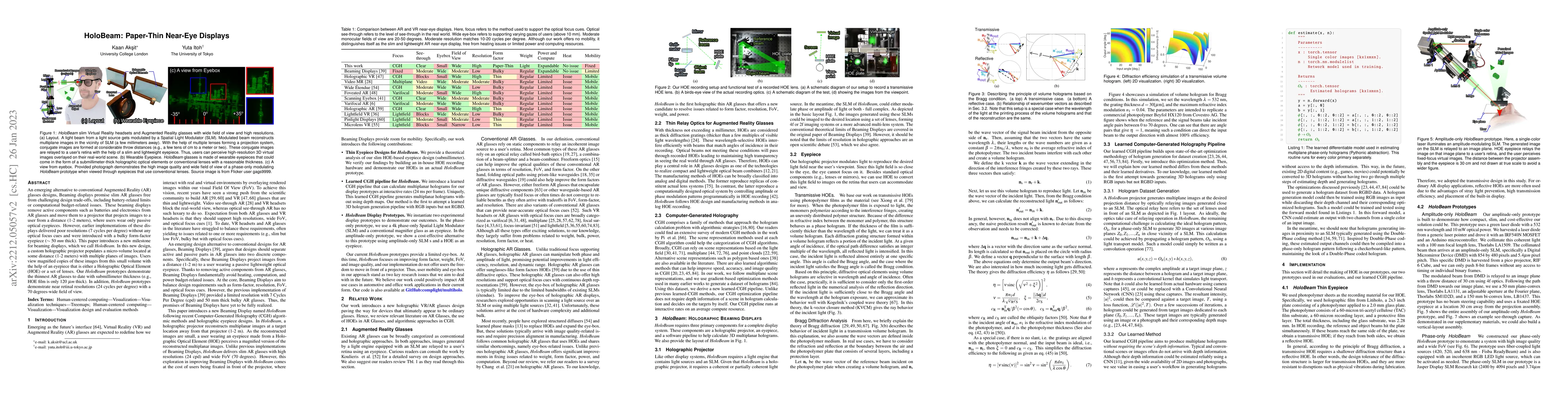 Thumbnail for HoloBeam: Paper-Thin Near-Eye Displays