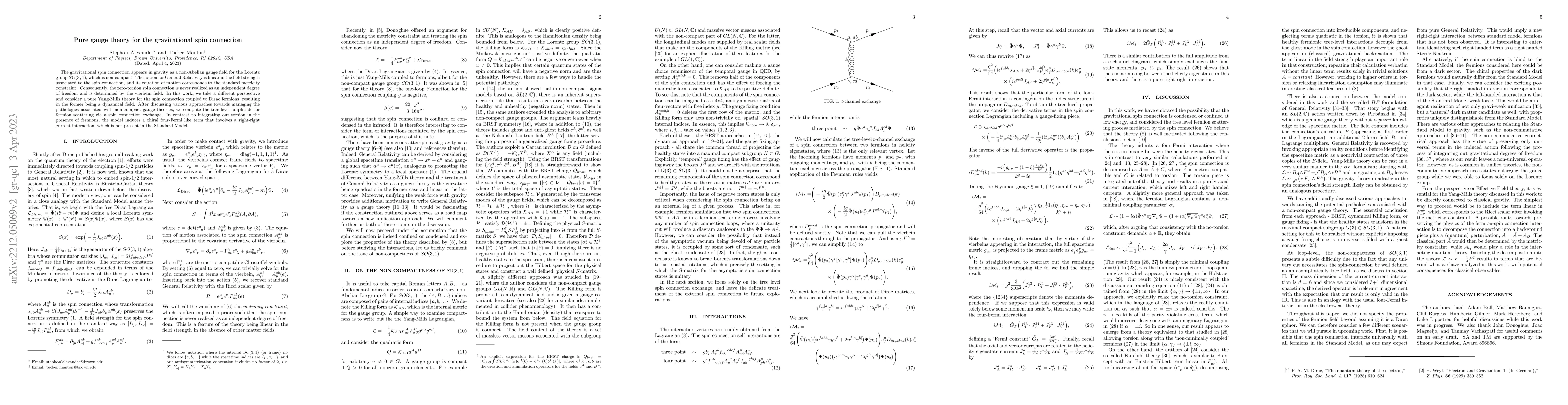 Thumbnail for Pure gauge theory for the gravitational spin connection