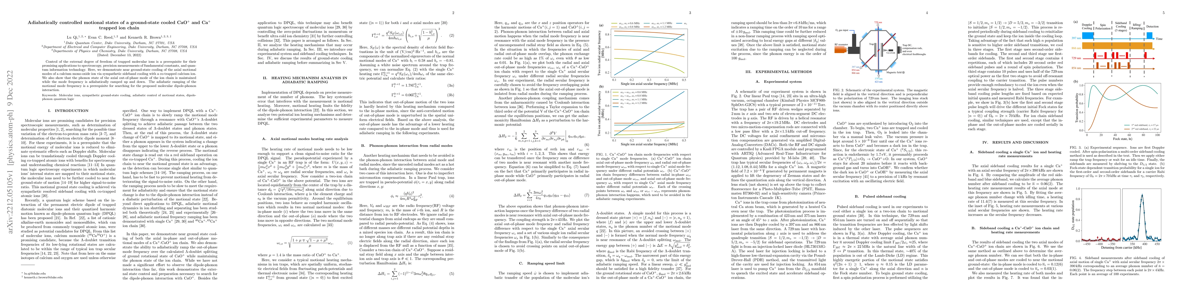 Thumbnail for Adiabatically controlled motional states of a ground-state cooled
  CaO$^{+}$ and Ca$^{+}$ trapped ion chain