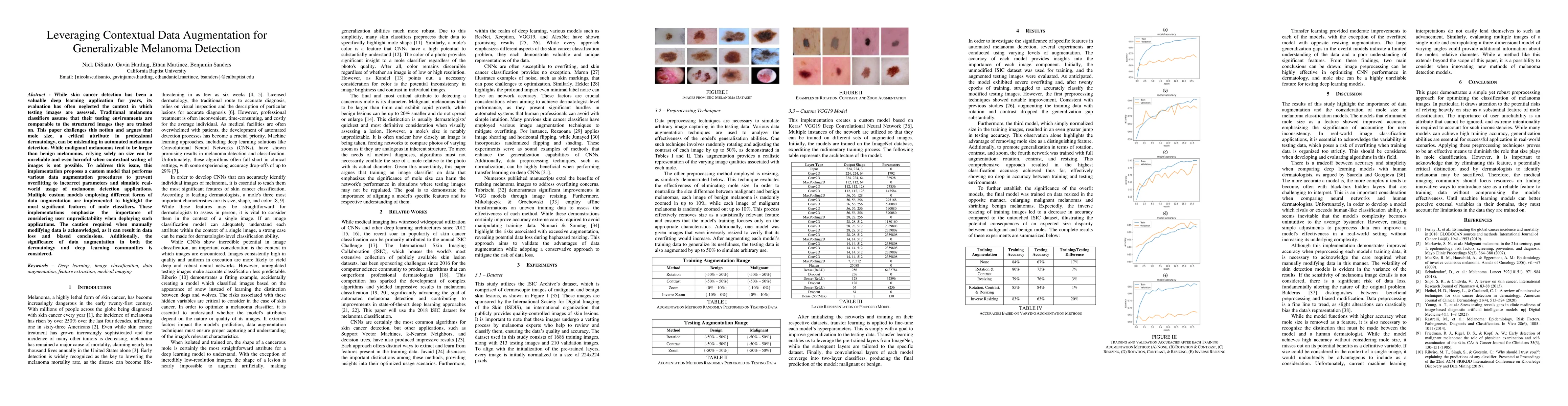 Thumbnail for Leveraging Contextual Data Augmentation for Generalizable Melanoma
  Detection