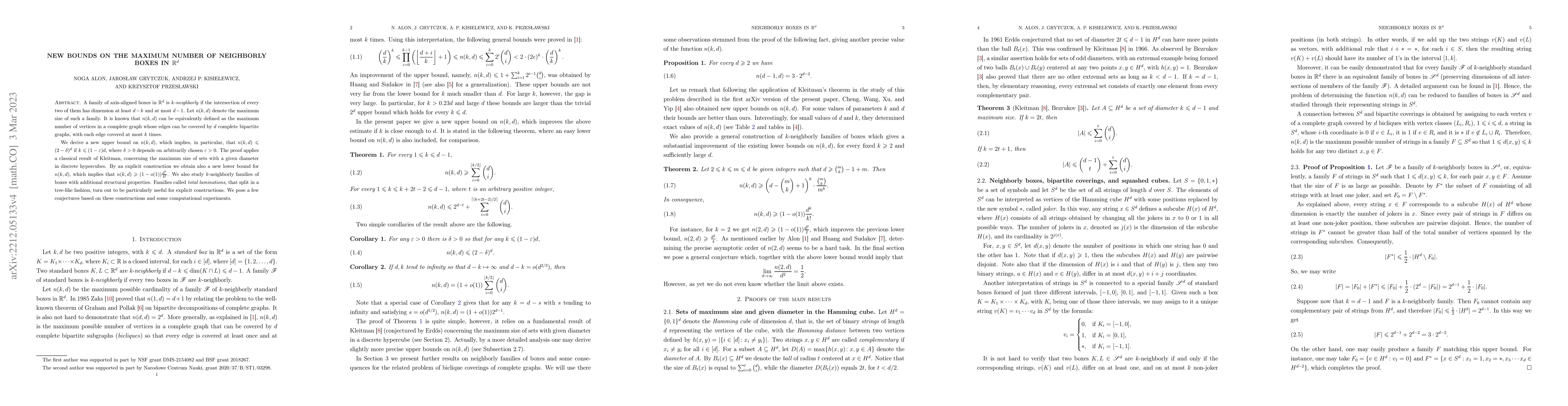 Thumbnail for New bounds on the maximum number of neighborly boxes in R^d