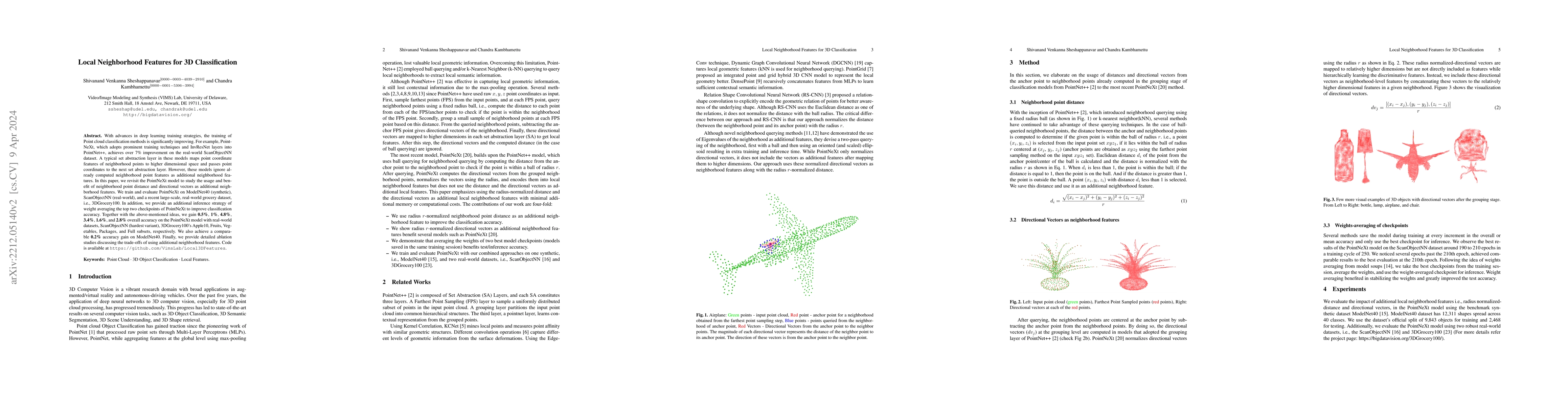 Thumbnail for Local Neighborhood Features for 3D Classification
