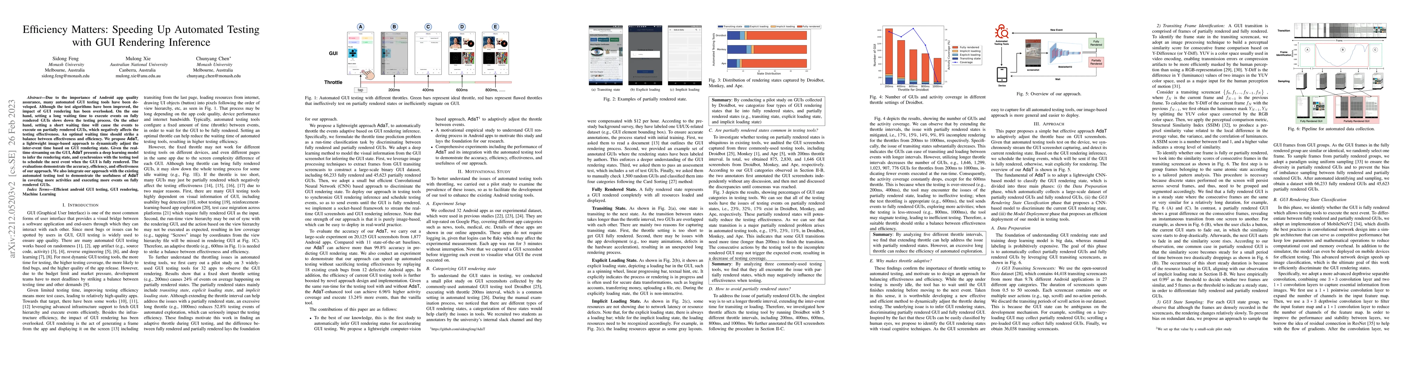 Thumbnail for Efficiency Matters: Speeding Up Automated Testing with GUI Rendering
  Inference