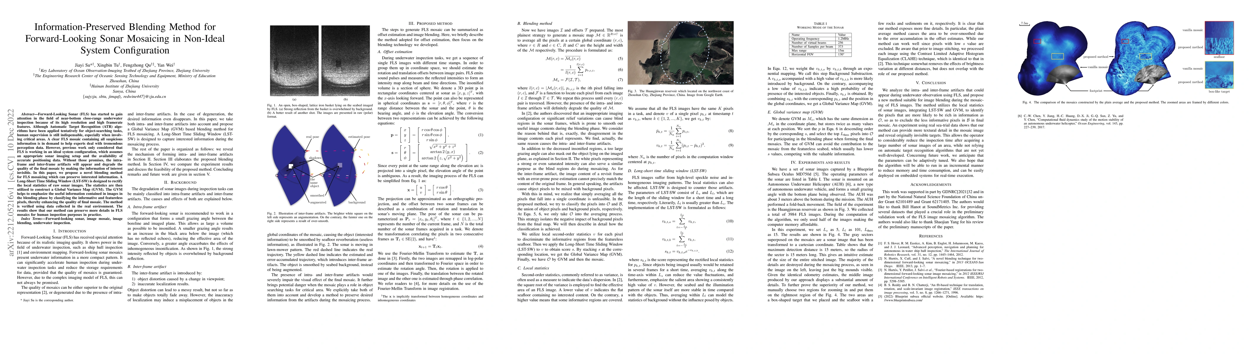 Thumbnail for Information-Preserved Blending Method for Forward-Looking Sonar
  Mosaicing in Non-Ideal System Configuration