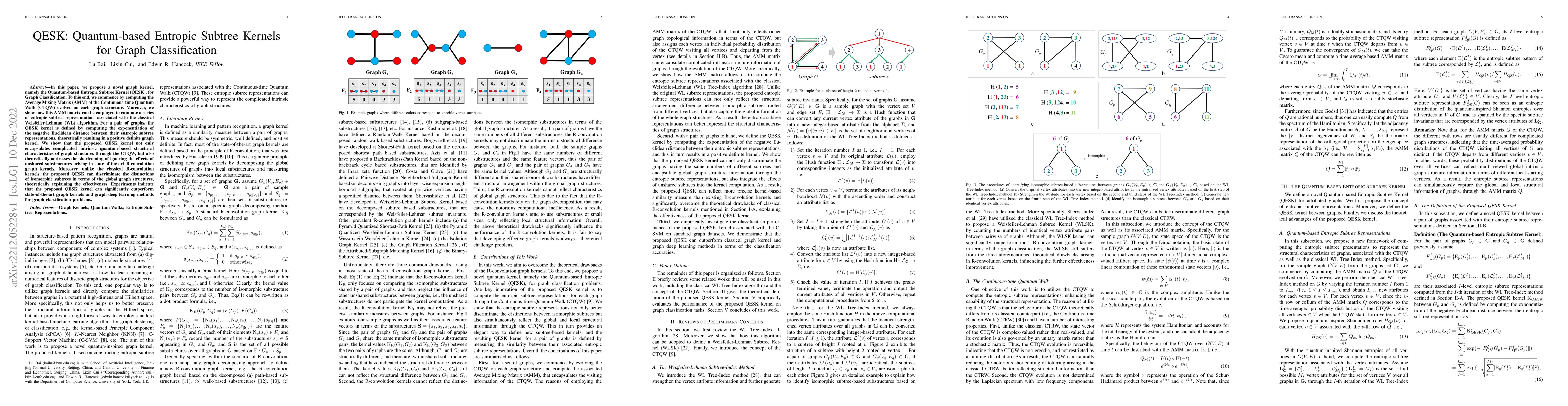 Thumbnail for QESK: Quantum-based Entropic Subtree Kernels for Graph Classification