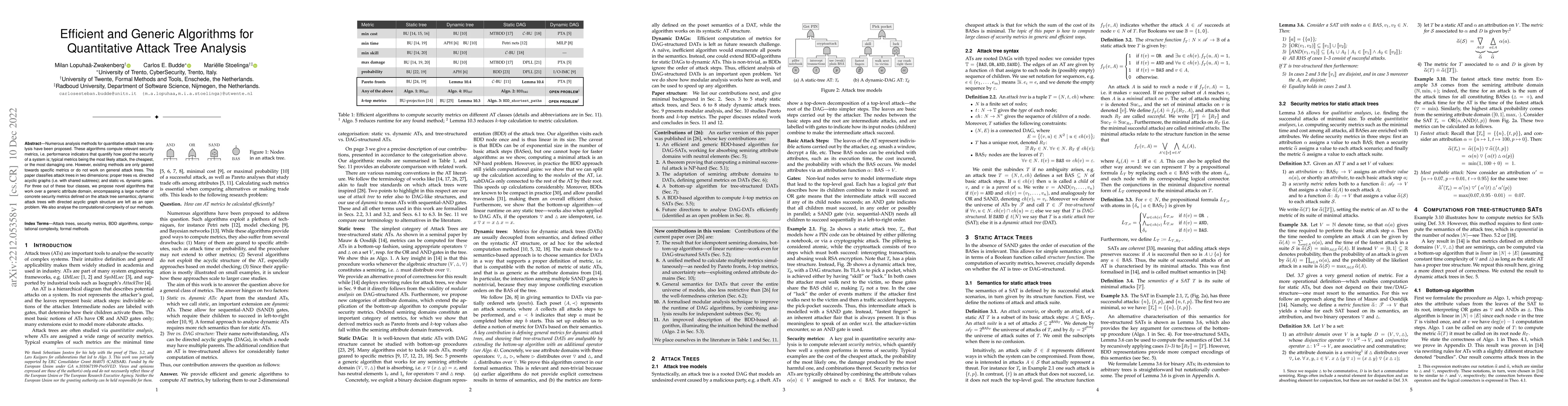 Thumbnail for Efficient and Generic Algorithms for Quantitative Attack Tree Analysis