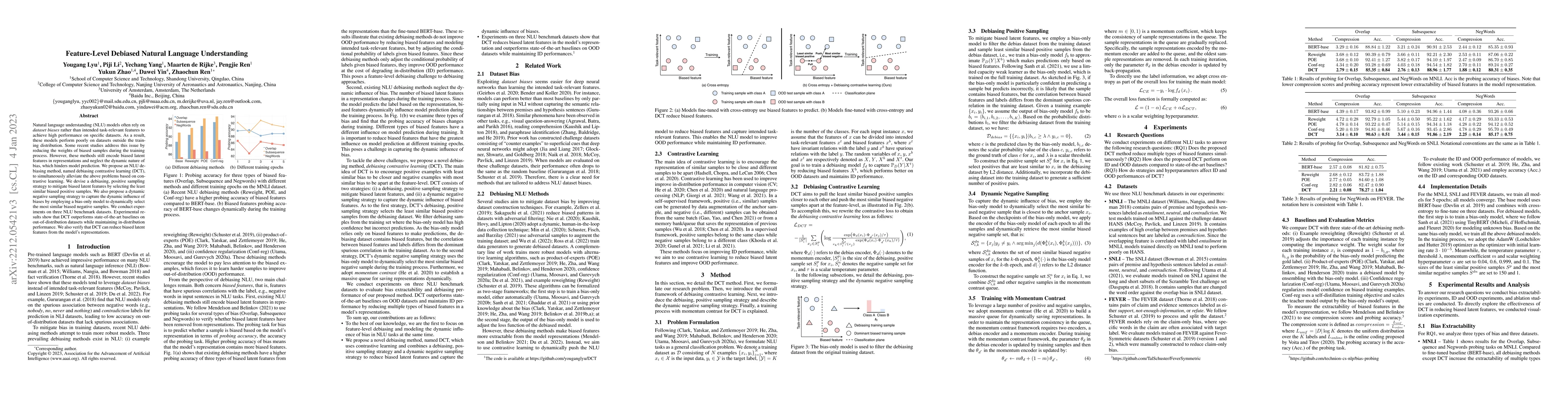 Thumbnail for Feature-Level Debiased Natural Language Understanding