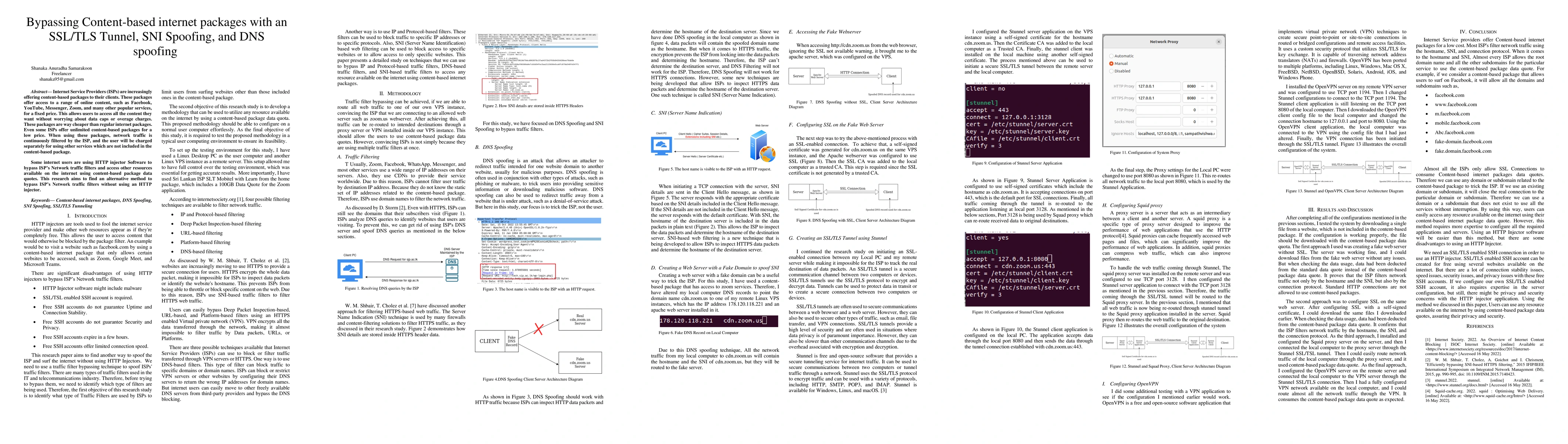 Thumbnail for Bypassing Content-based internet packages with an SSL/TLS Tunnel, SNI
  Spoofing, and DNS spoofing