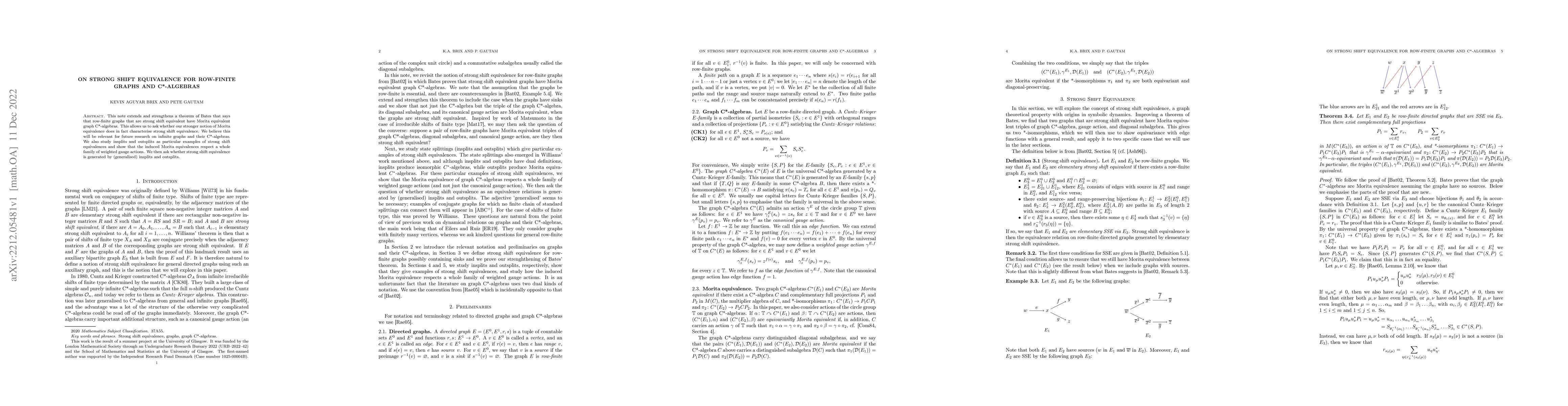 Thumbnail for On strong shift equivalence for row-finite graphs and C*-algebras