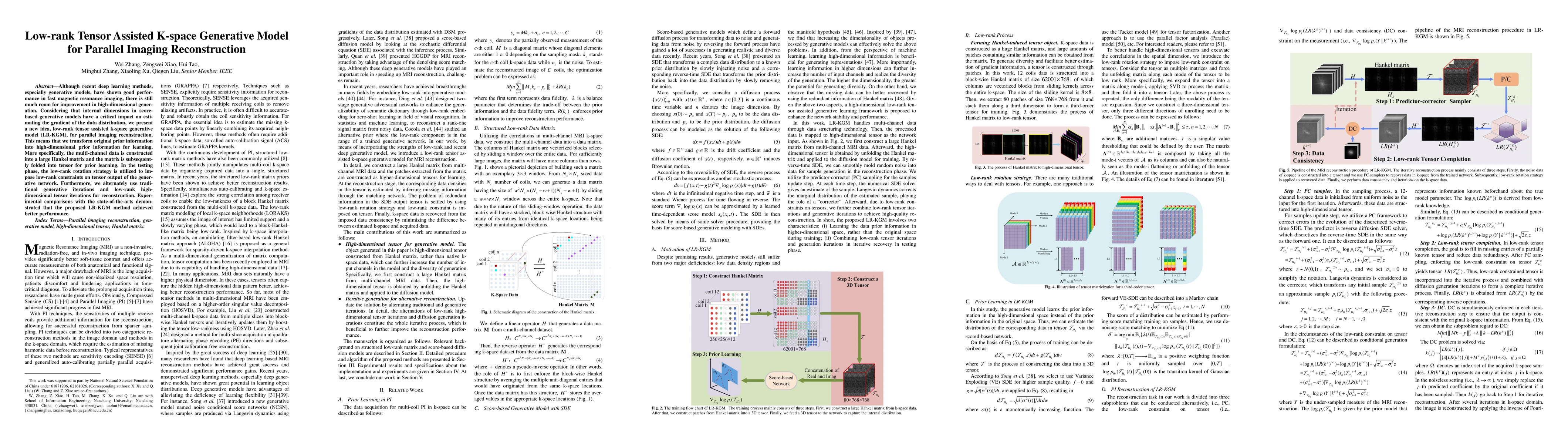 Thumbnail for Low-rank Tensor Assisted K-space Generative Model for Parallel Imaging
  Reconstruction