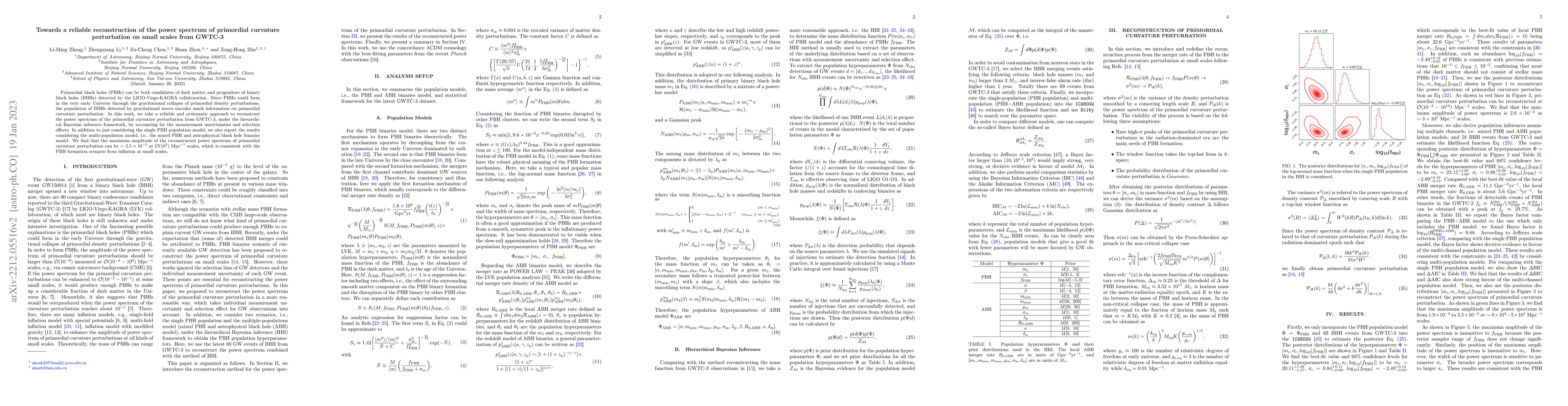 Thumbnail for Towards a reliable reconstruction of the power spectrum of primordial
  curvature perturbation on small scales from GWTC-3