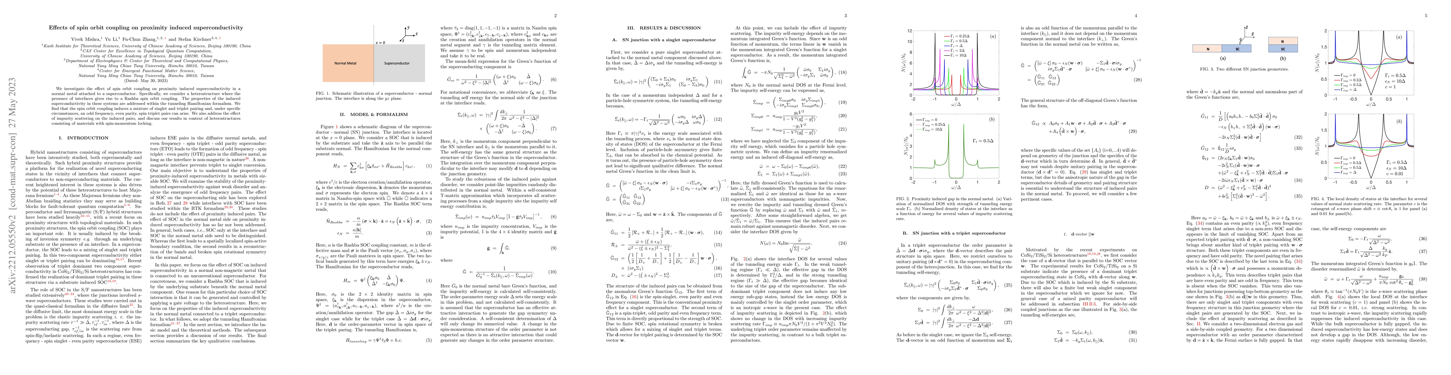 Thumbnail for Effects of spin orbit coupling on proximity induced superconductivity