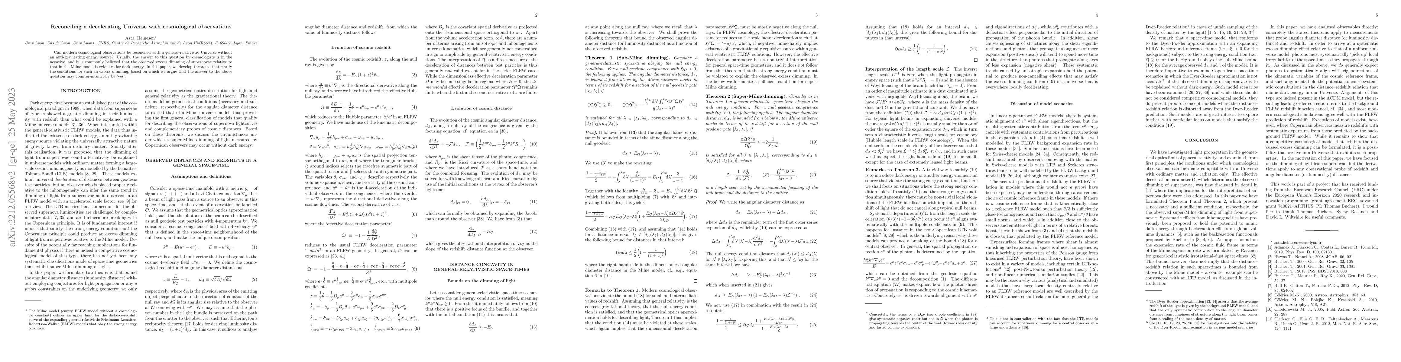 Thumbnail for Reconciling a decelerating Universe with cosmological observations