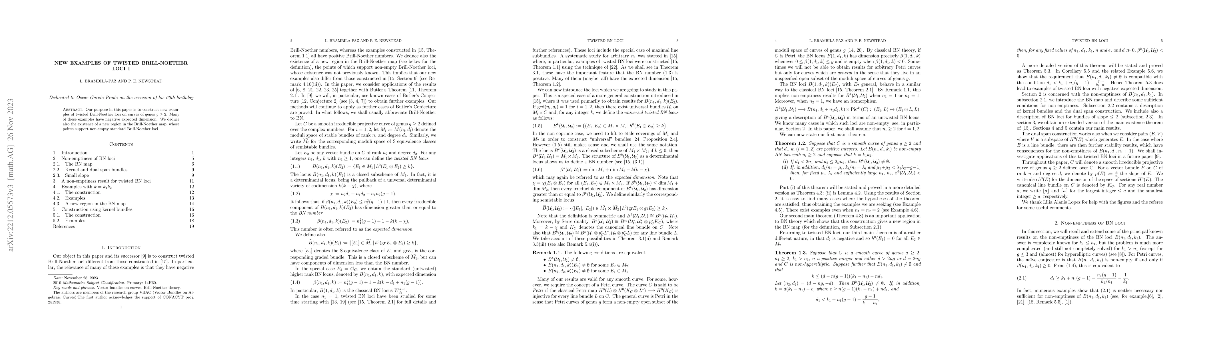 Thumbnail for New examples of twisted Brill-Noether loci I