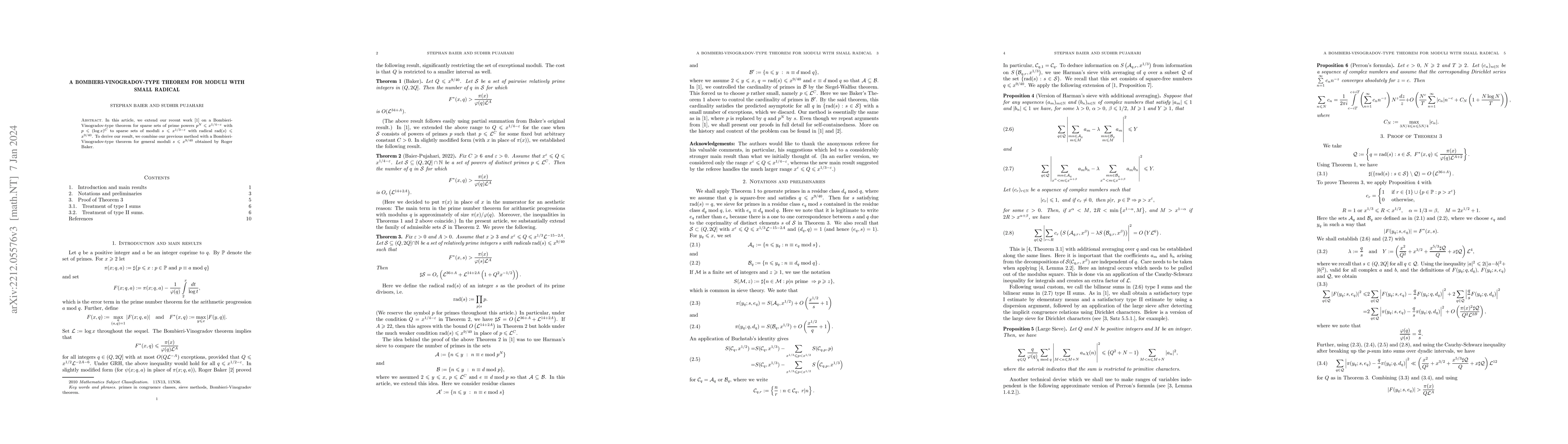 Thumbnail for A Bombieri-Vinogradov-type theorem for moduli with small radical