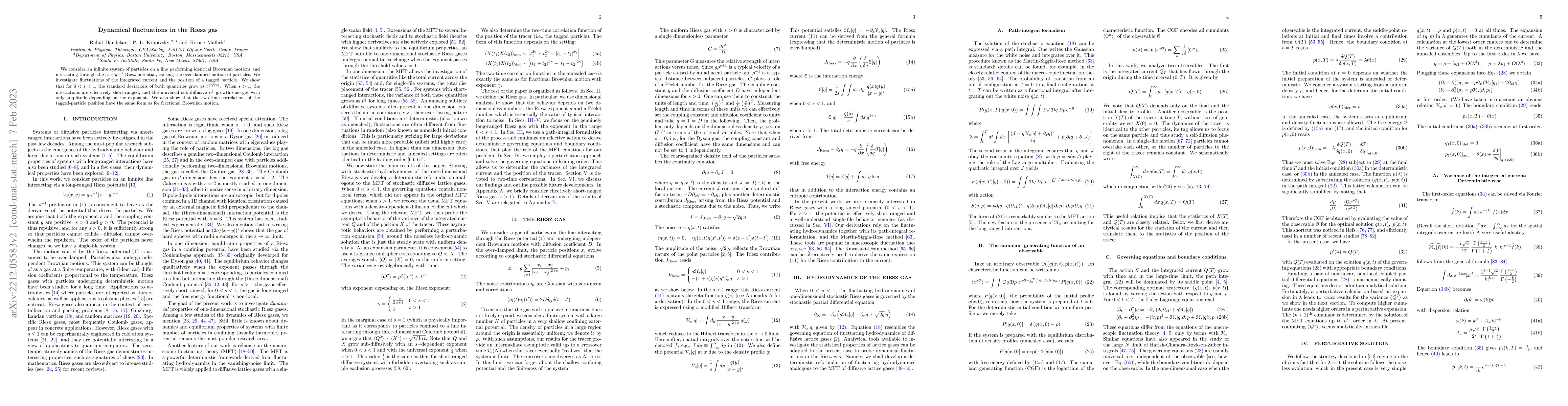 Thumbnail for Dynamical fluctuations in the Riesz gas
