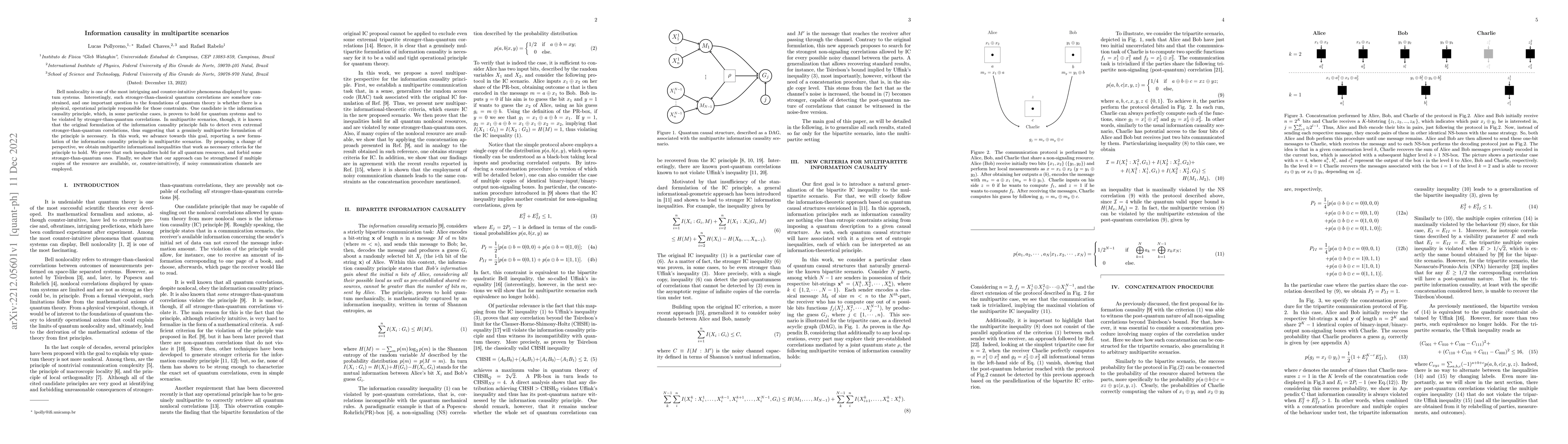 Thumbnail for Information causality in multipartite scenarios