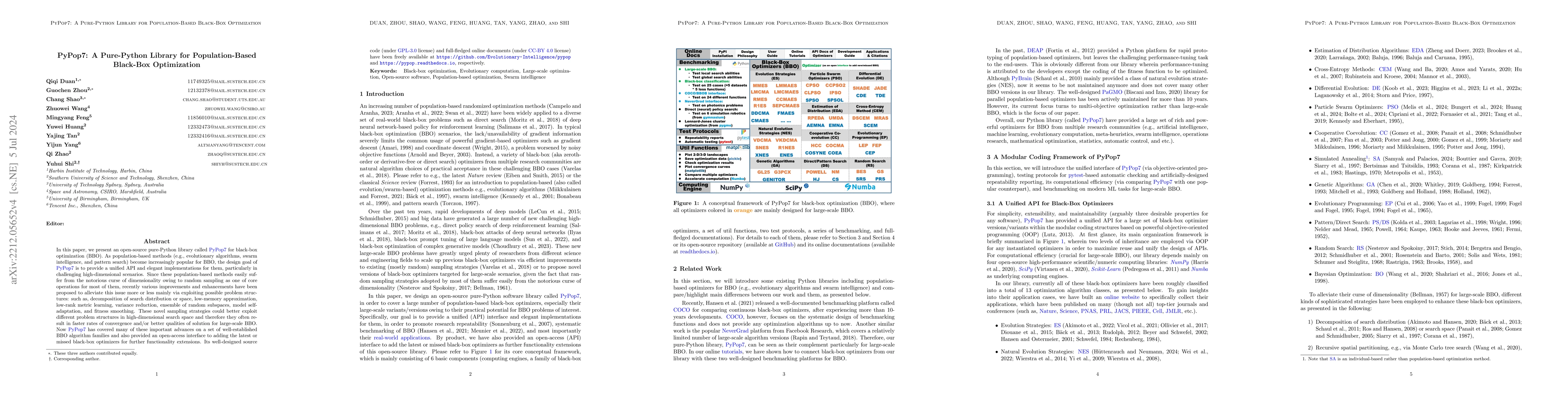 Thumbnail for PyPop7: A Pure-Python Library for Population-Based Black-Box
  Optimization