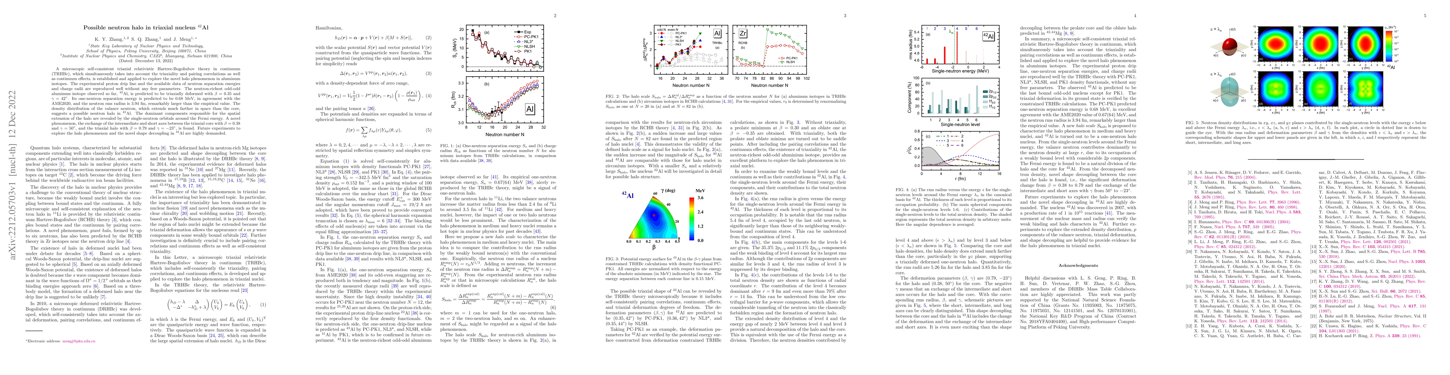 Thumbnail for Possible neutron halo in triaxial nucleus 42Al