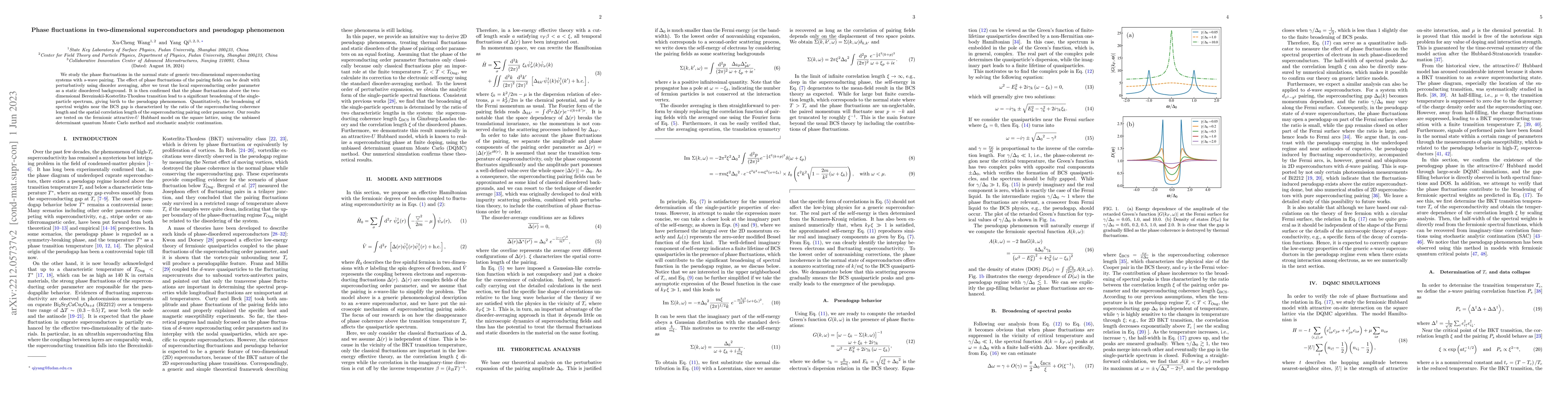 Thumbnail for Phase fluctuations in two-dimensional superconductors and pseudogap
  phenomenon