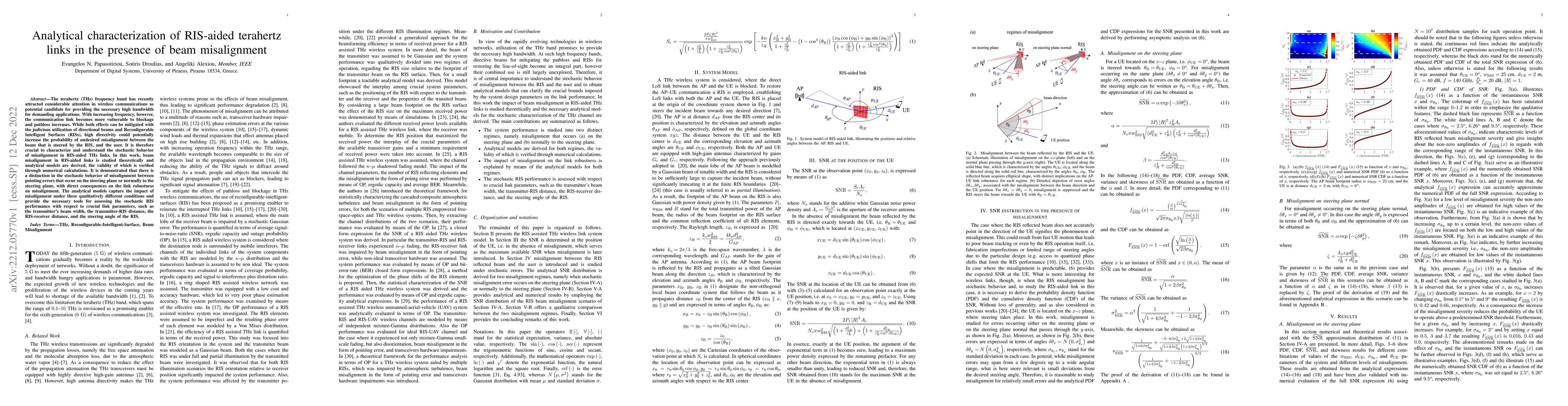 Thumbnail for Analytical characterization of RIS-aided terahertz links in the presence
  of beam misalignment